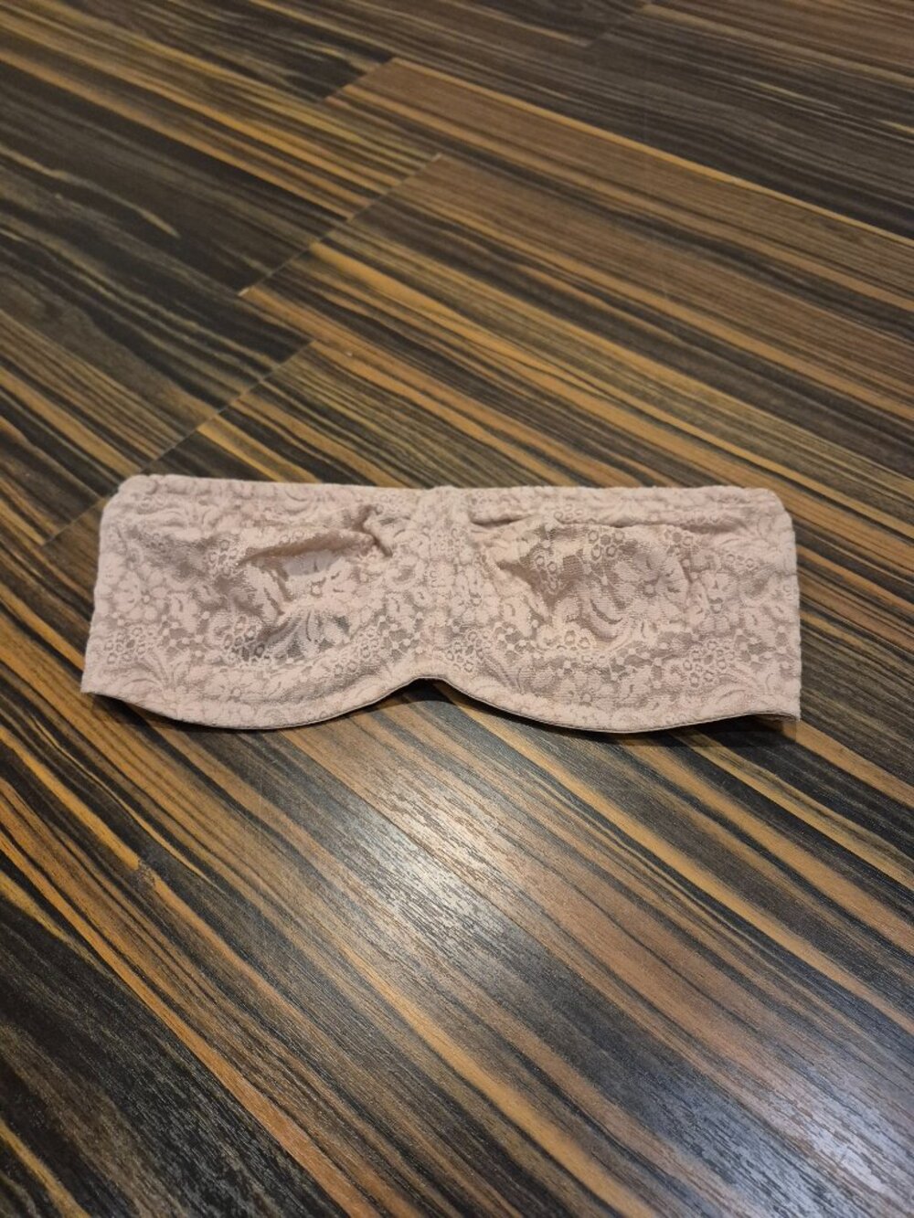 Wacoal Beige Lace Strapless Bandeau